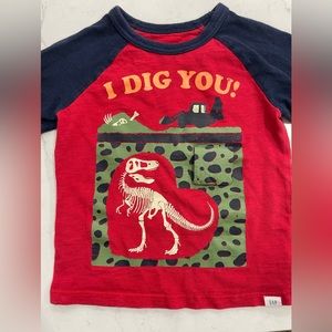 Gap Boys Dinosaur Long Sleeve Tee
